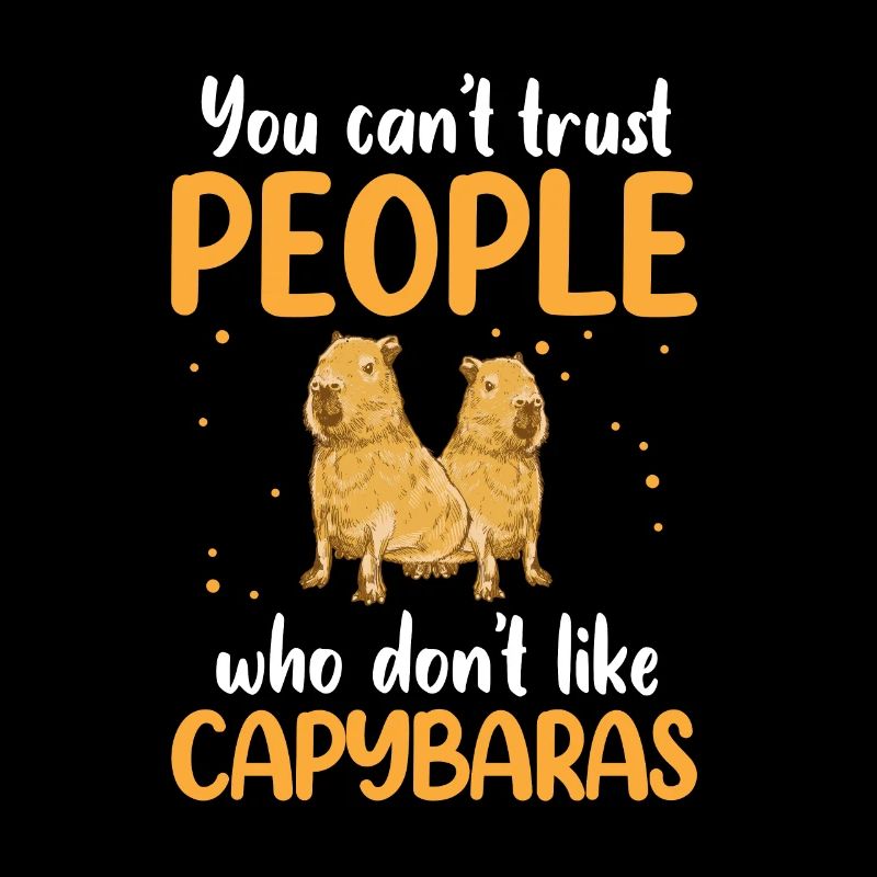 Capybara does not trust South America capybara