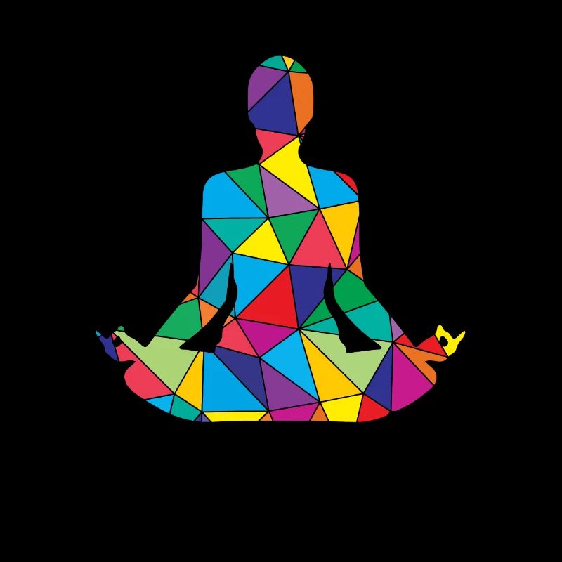 Low Poly Namaste Polygon Namaste Yoga