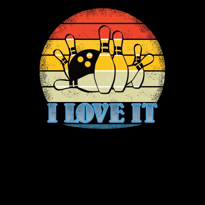 Accessoires de bowling avec motif bowling