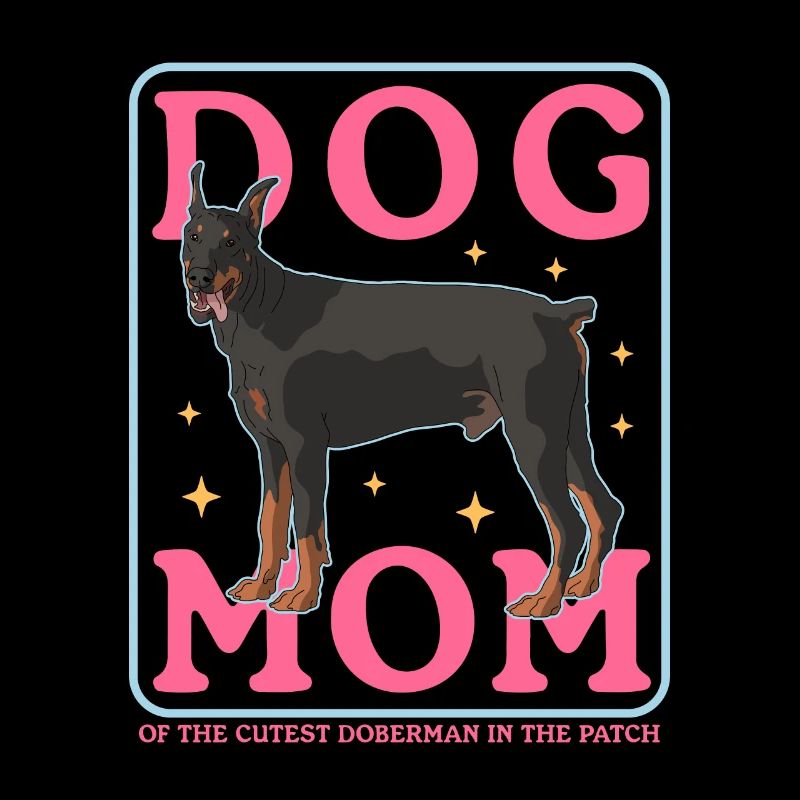 Dobermann Mom Hundebesitzer Hundemama Geschenk