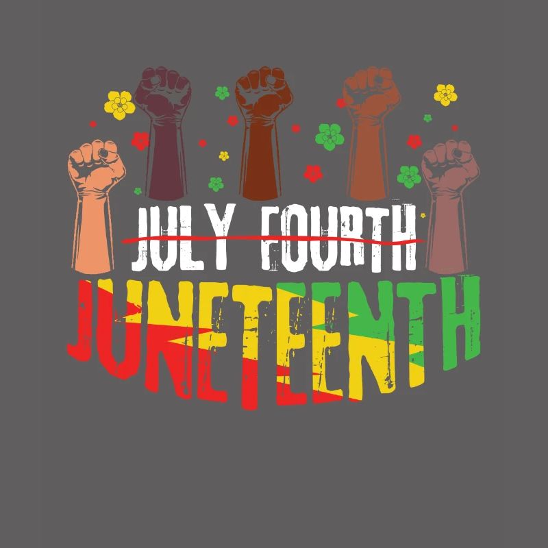 Protestfaust feiert Juneteenth Schwarze Geschichte