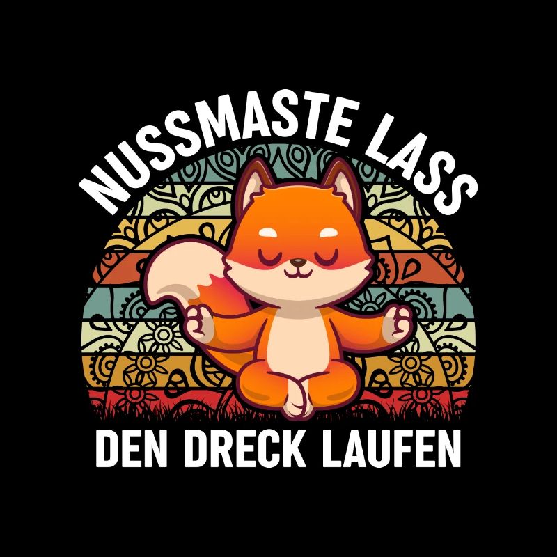 Nussmaste Lass Den Dreck Laufen Retro Eichhörnchen