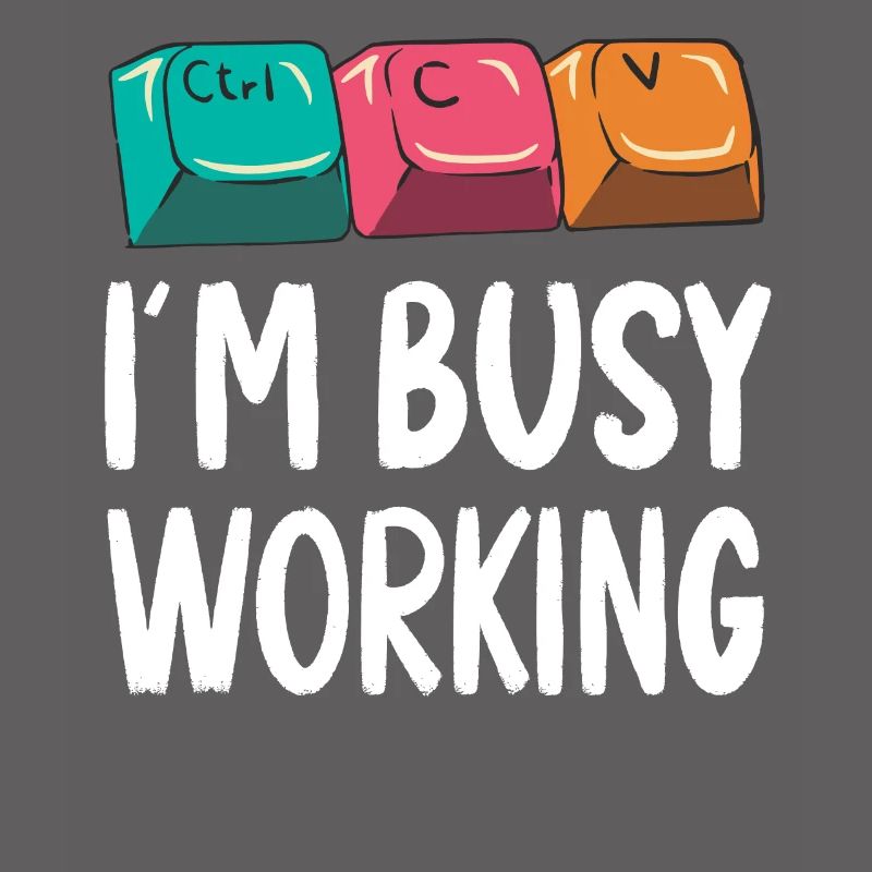 Drôle de copier-coller Ctrl-C Ctrl-V occupé à travailler