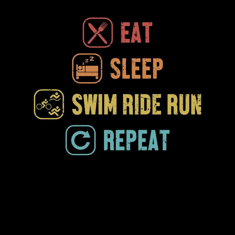 Manger dormir Natation Course Course Répéter l’entraînement des triathlètes