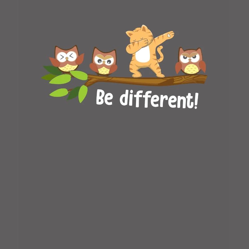 Be Different Dabbing Cat