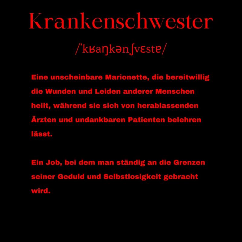 Krankenschwester Definition