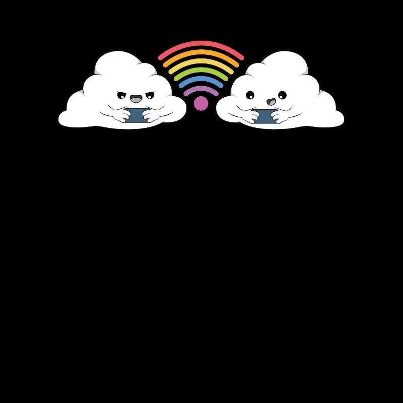 Wolke Wlan Regenbogenfarben