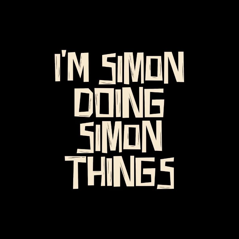 Je suis Simon en train de faire des choses Simon