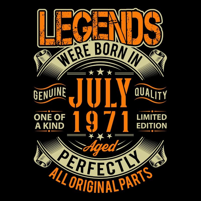 1971 Juli Geburtstag Legende