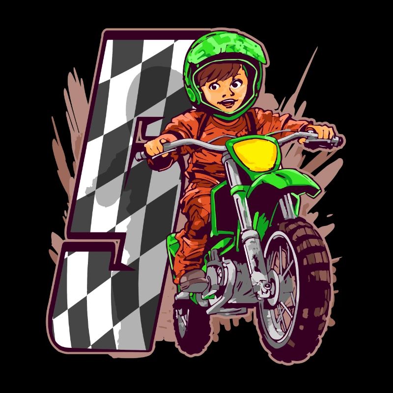 Ich Bin 5 Motocross Kid - Kindergeburtstag