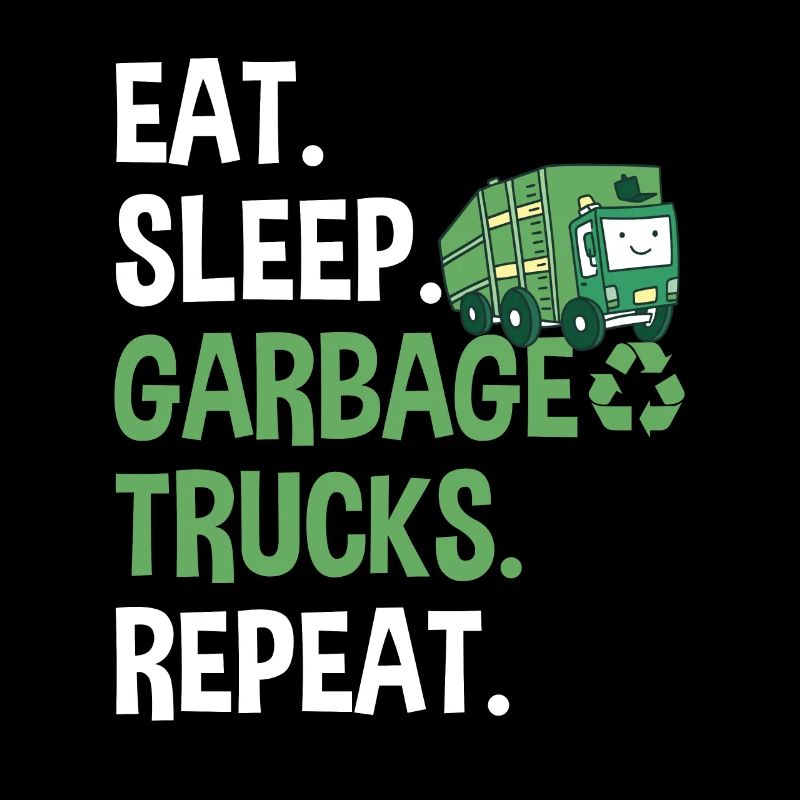 Garbage trucks, garbage day, garbage collection