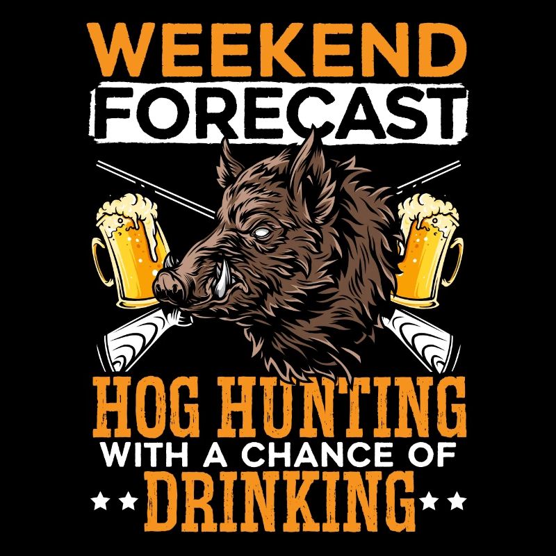 Wochenendvorhersage Schweinejagd mit Aussicht auf