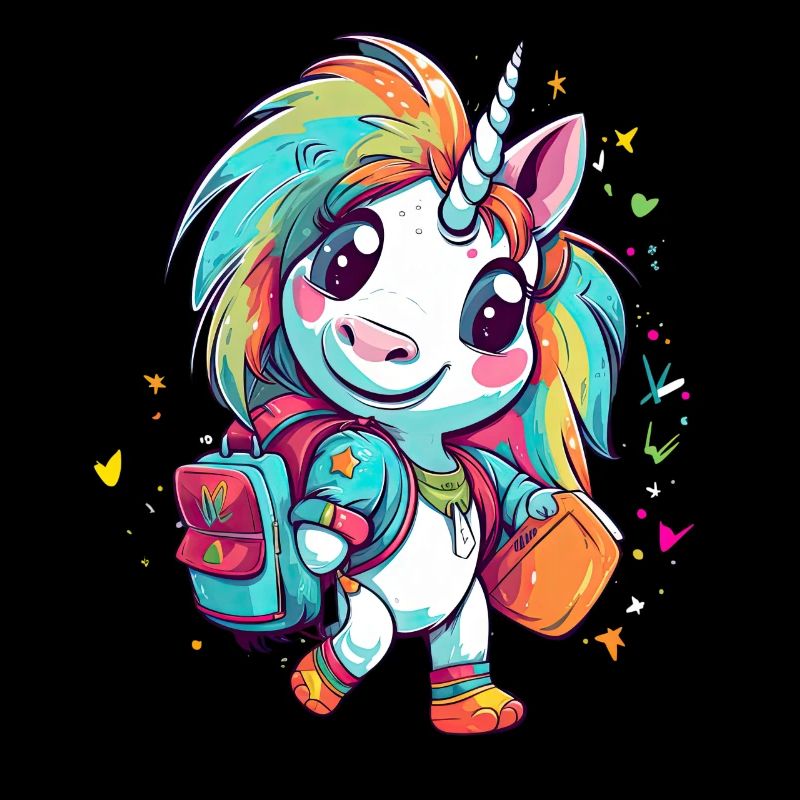 Einhorn Schulkind Einschulung Mädchen Geschenk