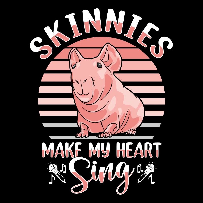 Cochon d’Inde sans poils Cochon maigre