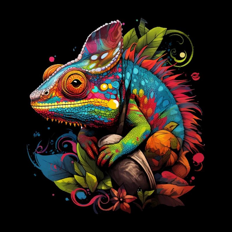 Caméléon coloré