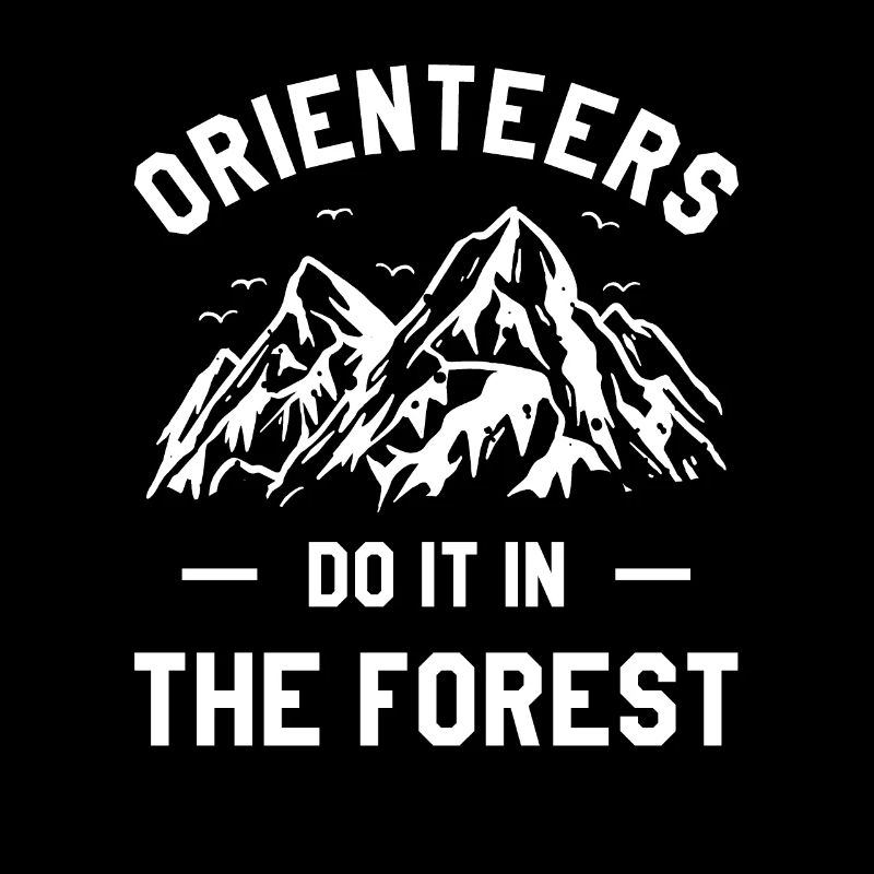 Orienteurs le font dans la forêt Orienteer