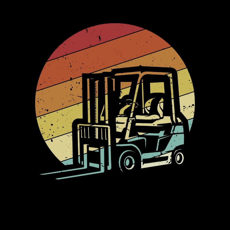 Retro Forklift Driver All-terrain forklift
