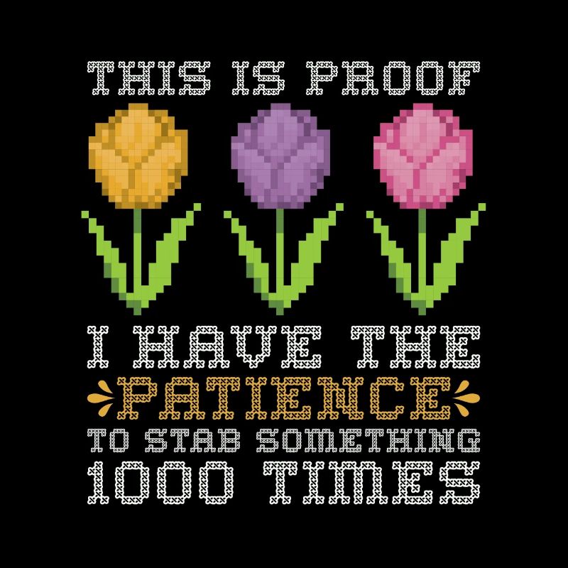 Point de croix C’est la preuve que j’ai Needlepoint