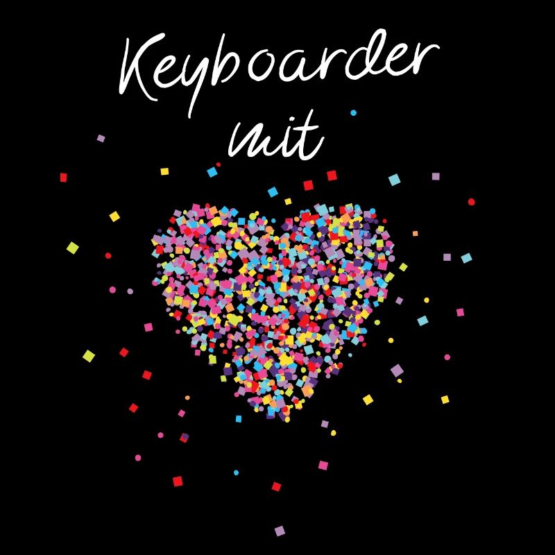 Keyboarder mit Herz Keyboard Keyboardspieler