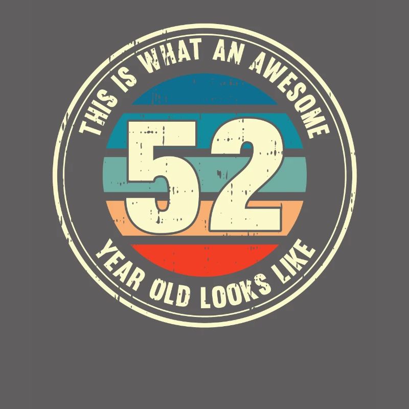 52. Geburtstag so sieht man mit 52 Retro Geschenk
