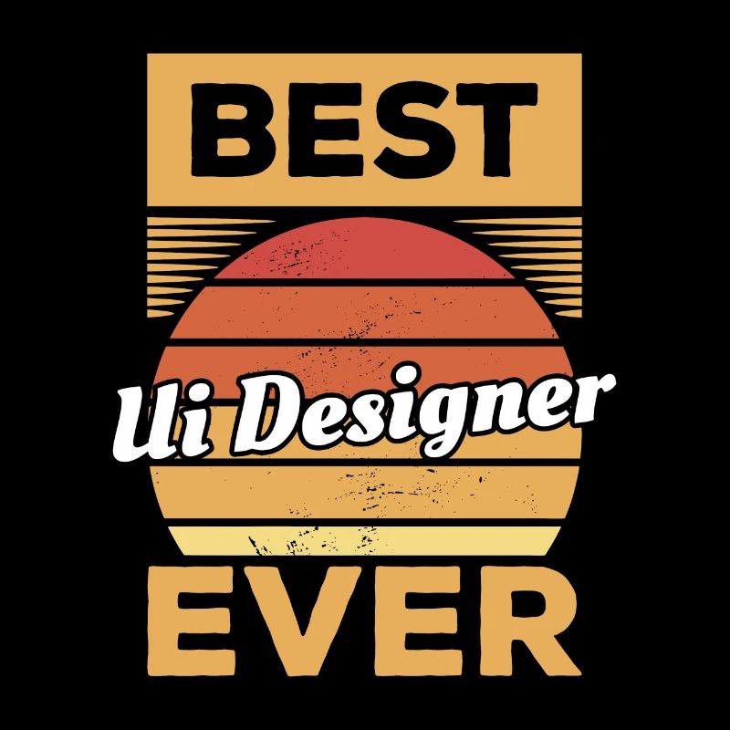 Vintage Best UI Designer Jamais Interface utilisateur