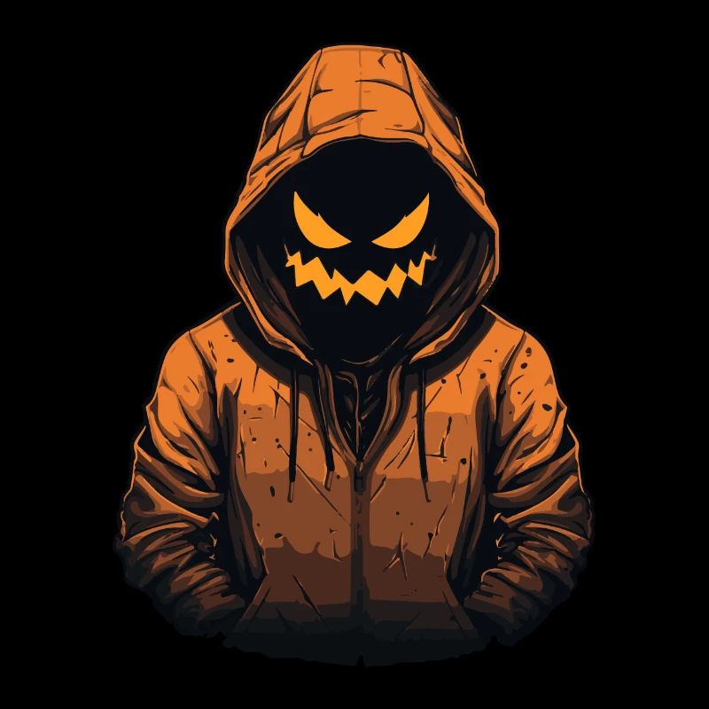 Jack O’Lantern cool et effrayant avec sweat à capuche rouge