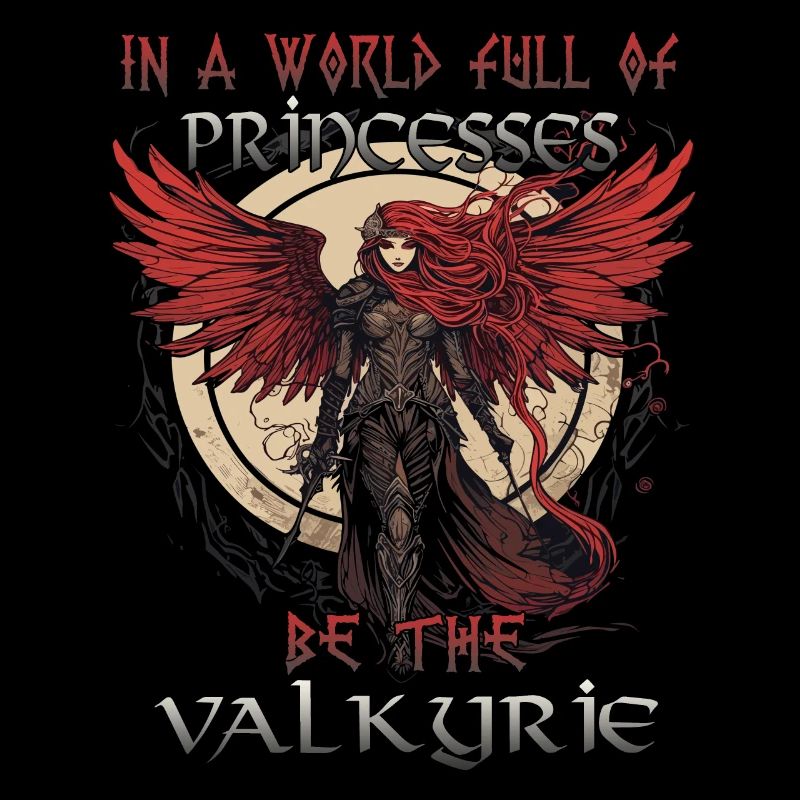 Valkyrie mystique entrelacée avec le destin