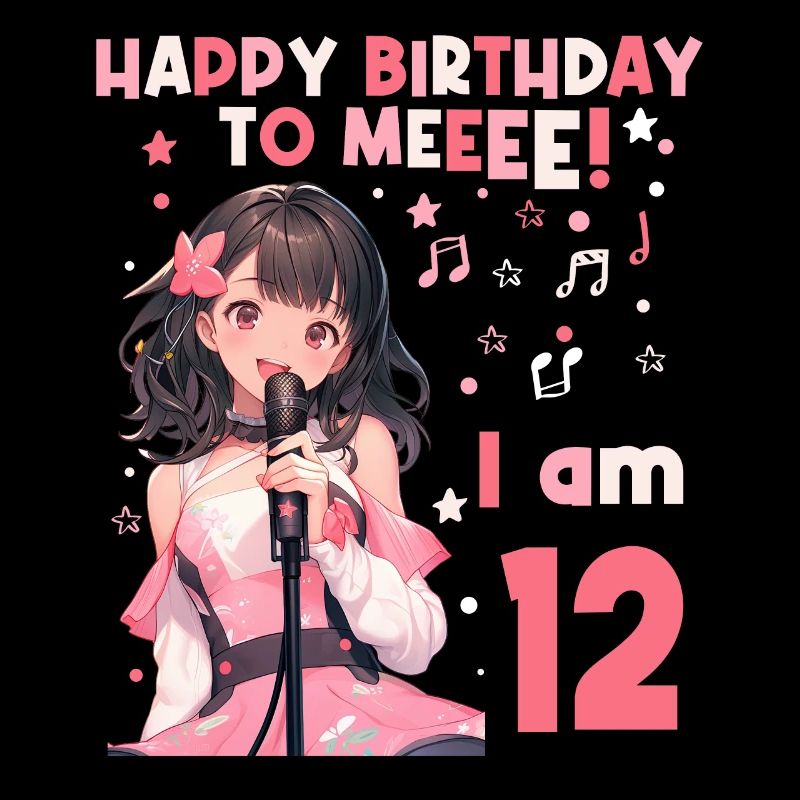 Anime Mandga K-Pop KPop Mädchen 12. Geburtstag