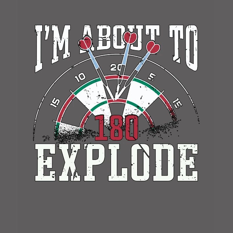 Fléchettes que je suis sur le point d’exploser Joueur de fléchettes Darter