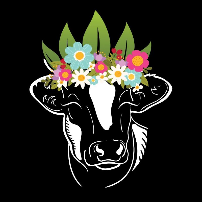 Blumen Kuh Kühe Bauer