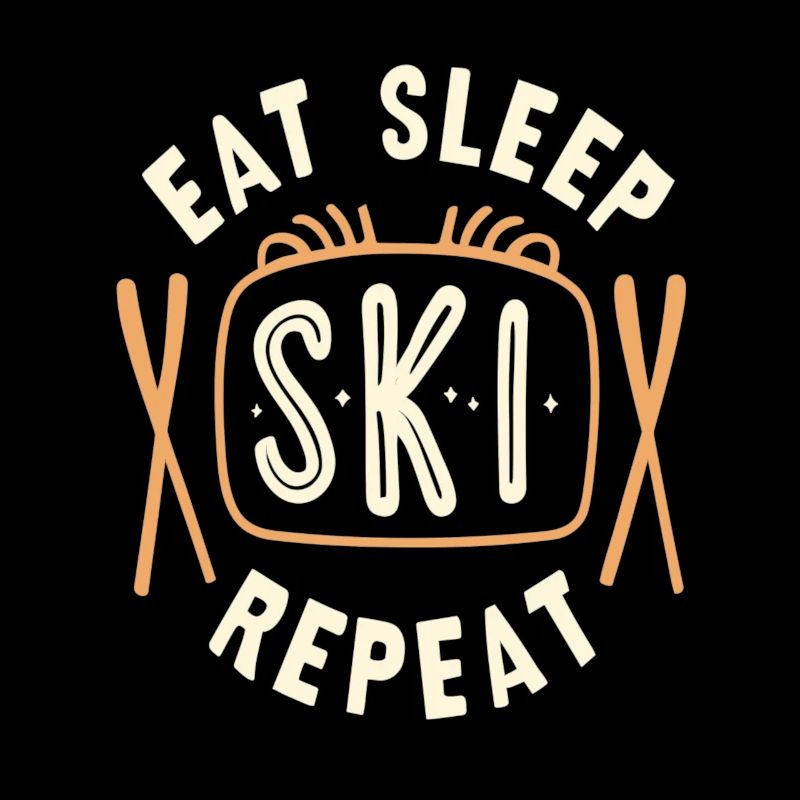 Eat Sleep Ski Repeat