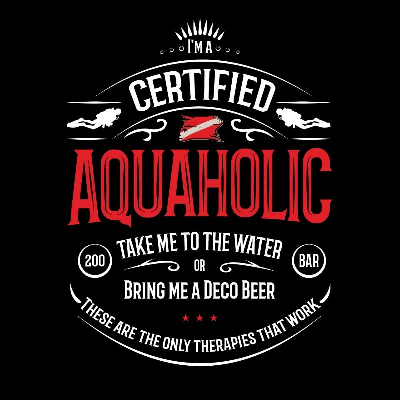 Aquaholic Diving Gift