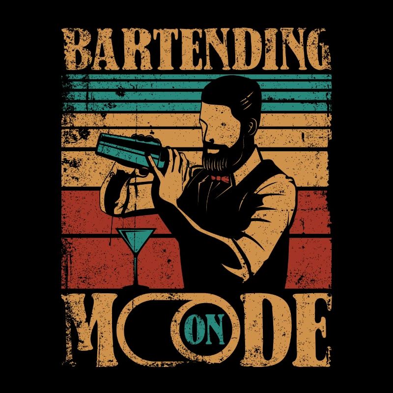 Bartending Mode On Barmann Bartender Mixologist