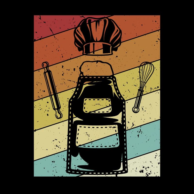 Retro hobby baker bakery confectioner master baker