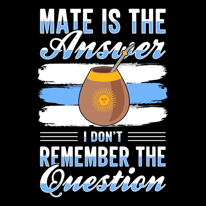 Argentinien-Flagge Argentinischer Yerba Mate Tee