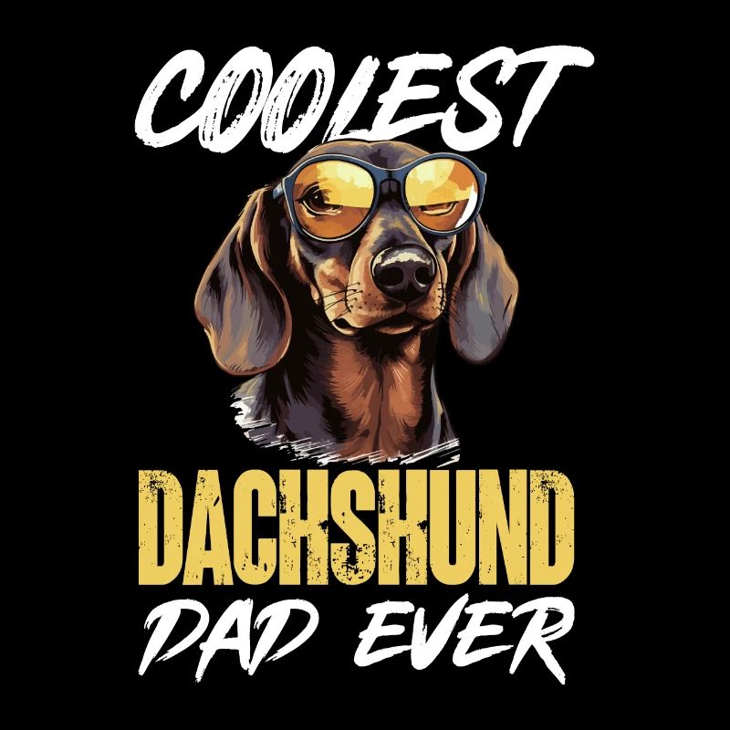 Teckel saucisse saucisse chien Le plus cool Dachshund Papa