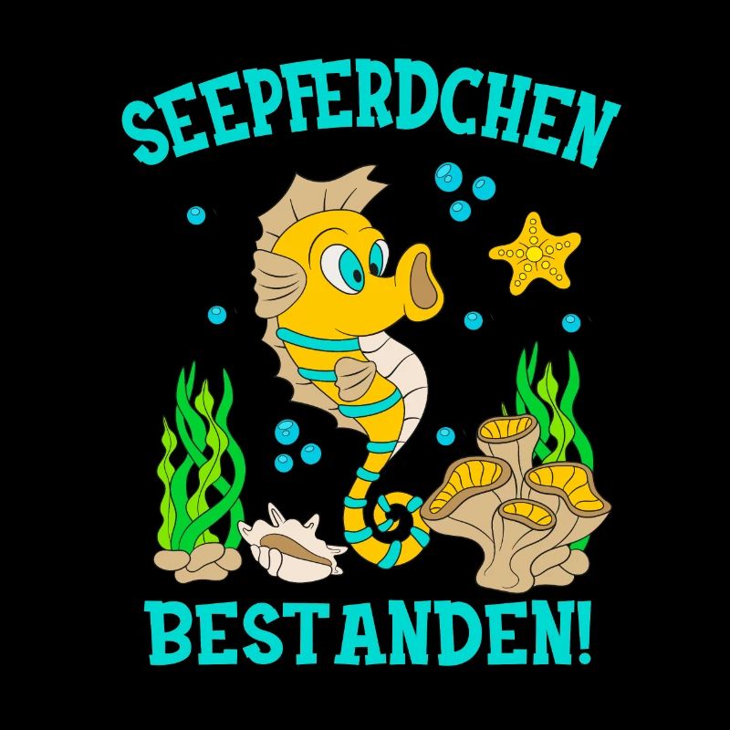 Seepferdchen Bestanden Schwimmprüfung Kinder