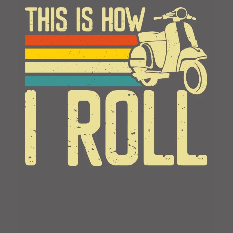 Roller Rollerfahrer Motorroller