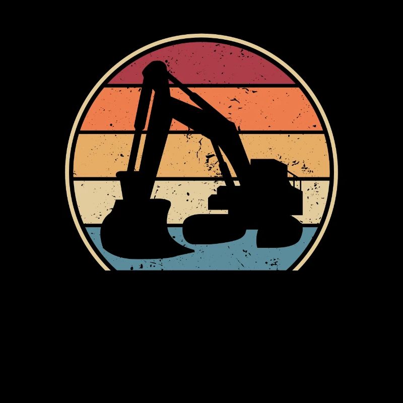 Retro Raupenbagger Excavator Seilbagger