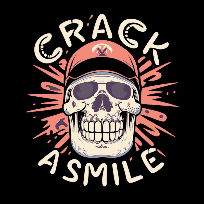 Skulls Crack A Smile Totenkopf Skull