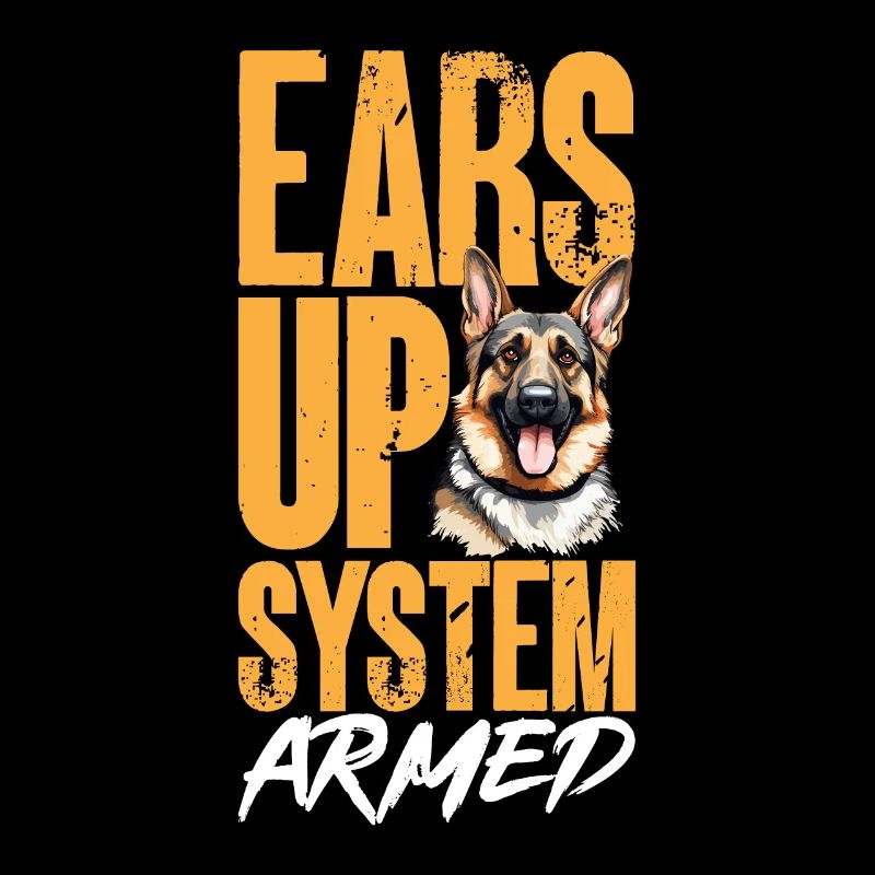 German Shepherd Dog Breed Ears Up System Armed