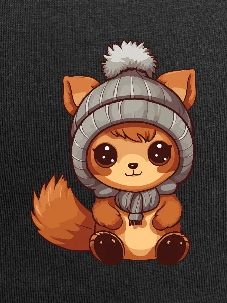Squirrel Winter Comic Cute