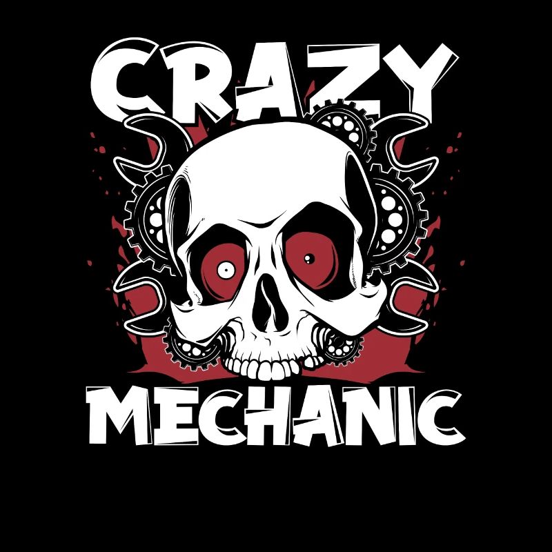 Crazy Mechanic Mécanicien automobile Mécatronique Technicien automobile