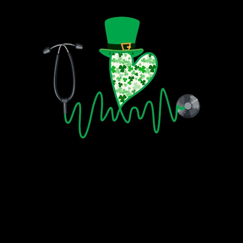 Stéthoscope de la Saint-Patrick de l’infirmière