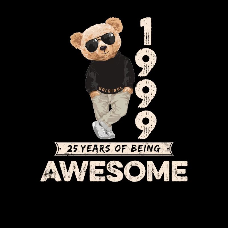 1999 Birthday Teddy Bear Being Awesome Orignal