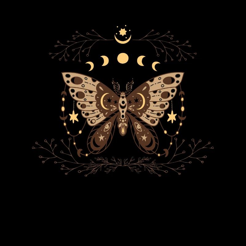 Mystique Goth Moth Phases de lune