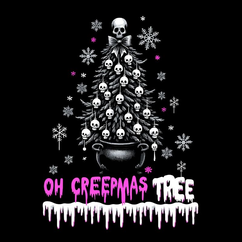 Oh Creepmas Arbre Effrayant Festif Goth Emo Horreur