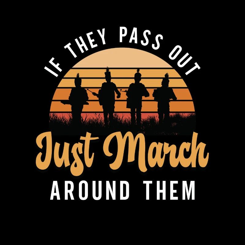 Drumline S’ils s’évanouissent juste Joueur de tambour de marche