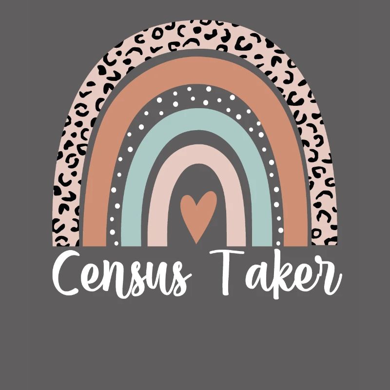Census Taker Rainbow Leopard Funny Census Taker