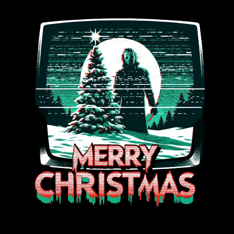 Merry Christmas Festive Slasher Candy Cane Menace